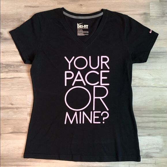 Nike Dri-Fit Slim Fit Black T Shirt Size L - Picture 1 of 4
